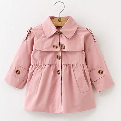 2020 Spring Autumn Girls Windbreaker Coat Jackets Baby Kids Flower Embroidery Hooded Outwear For Baby Kids Coats Jacket Clothing