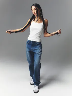 93 Mid-rise Loose Fit Jeans In Blue