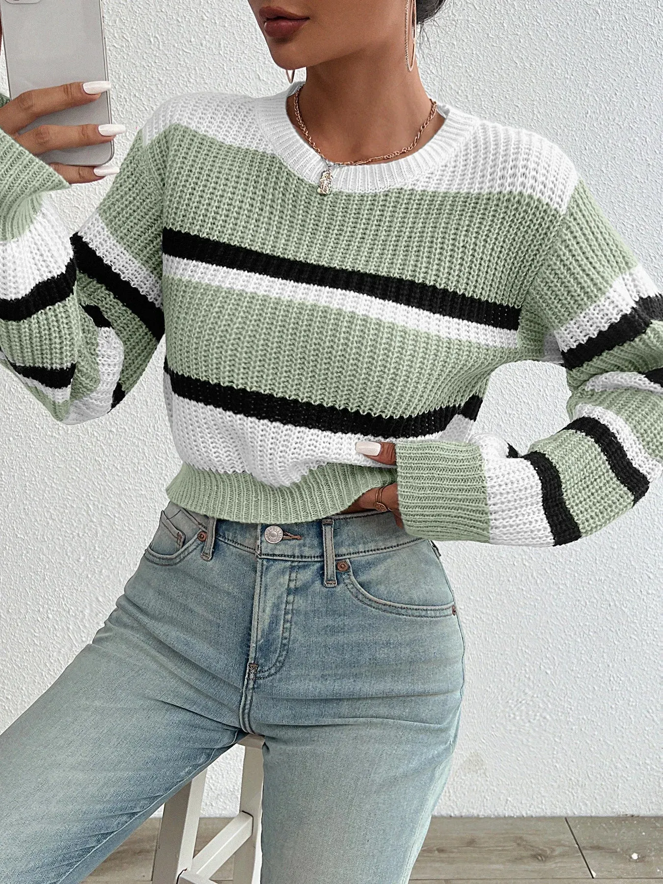 Alberta Long Sleeve Ladies Sweater