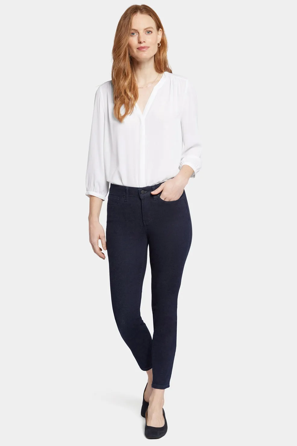 Alina Skinny Dark Blue Premium Denim | Rinse