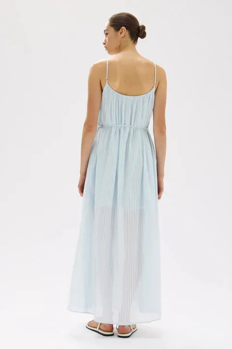ASSEMBLY LABEL - Cammy Stripe Maxi Dress - Blue Haze / White