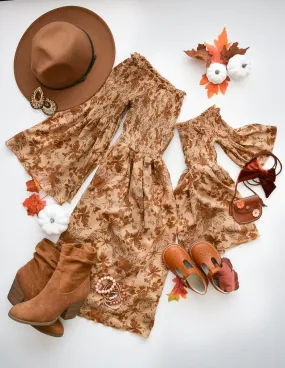 Autumn Smocked Mommy and Me Matching Dresses