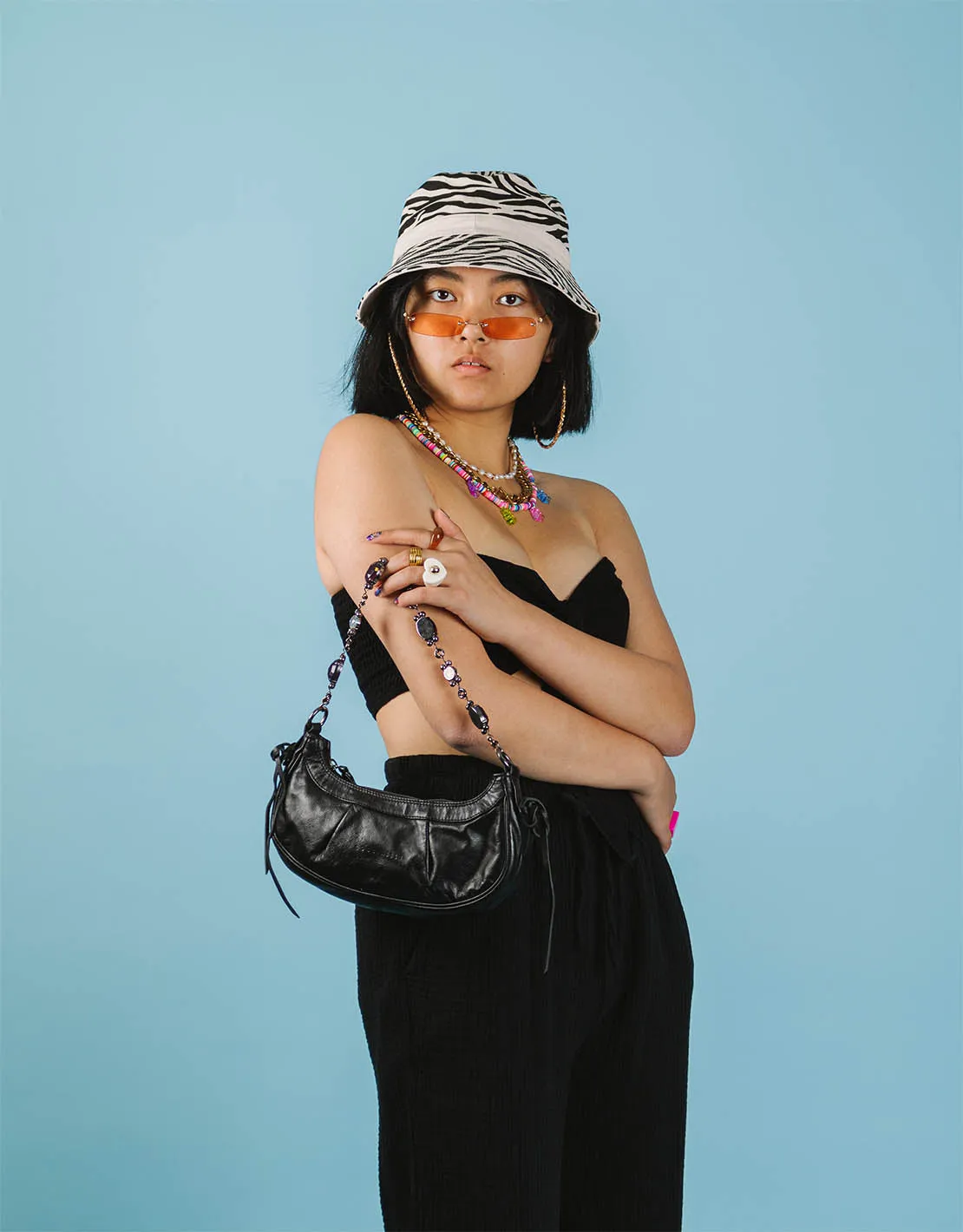 Bandeau tie knot top