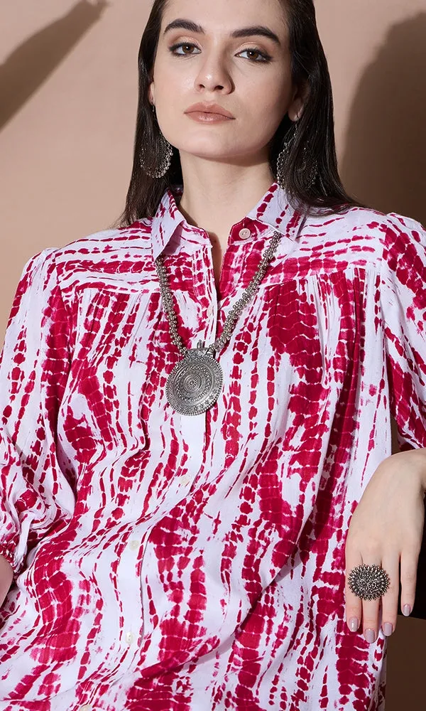 BLUSHING SUNSET TIE-DYE SUIT SET FOR WOMEN