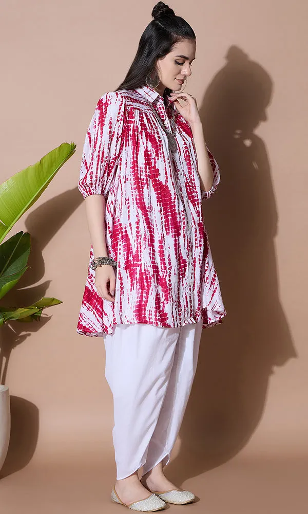 BLUSHING SUNSET TIE-DYE SUIT SET FOR WOMEN