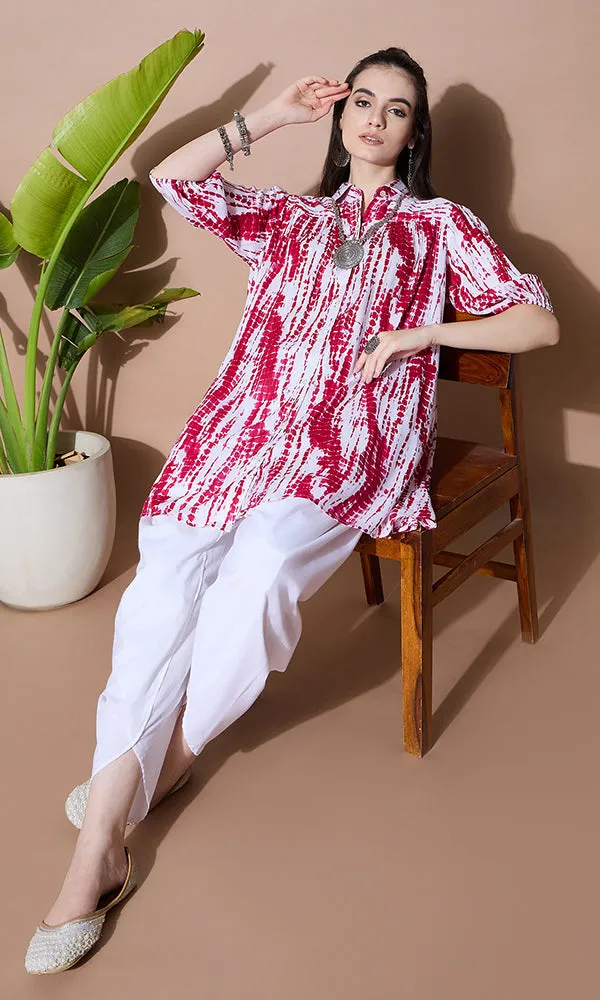 BLUSHING SUNSET TIE-DYE SUIT SET FOR WOMEN