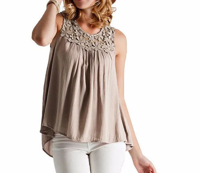 Casual Elegant O-Neck Women's Blouse
