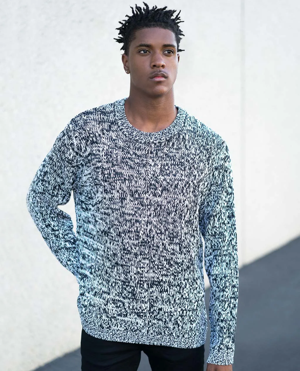 Cheap Monday Midnight White Knit