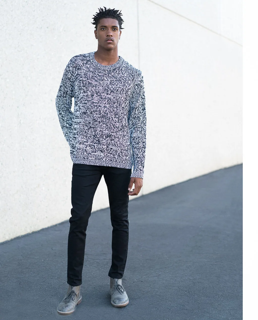 Cheap Monday Midnight White Knit