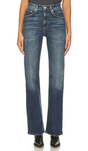 Citizens of Humanity Vidia Mid Rise Boot in Denim-Medium