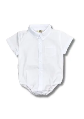 Classic Baby Shirt Bodysuit White
