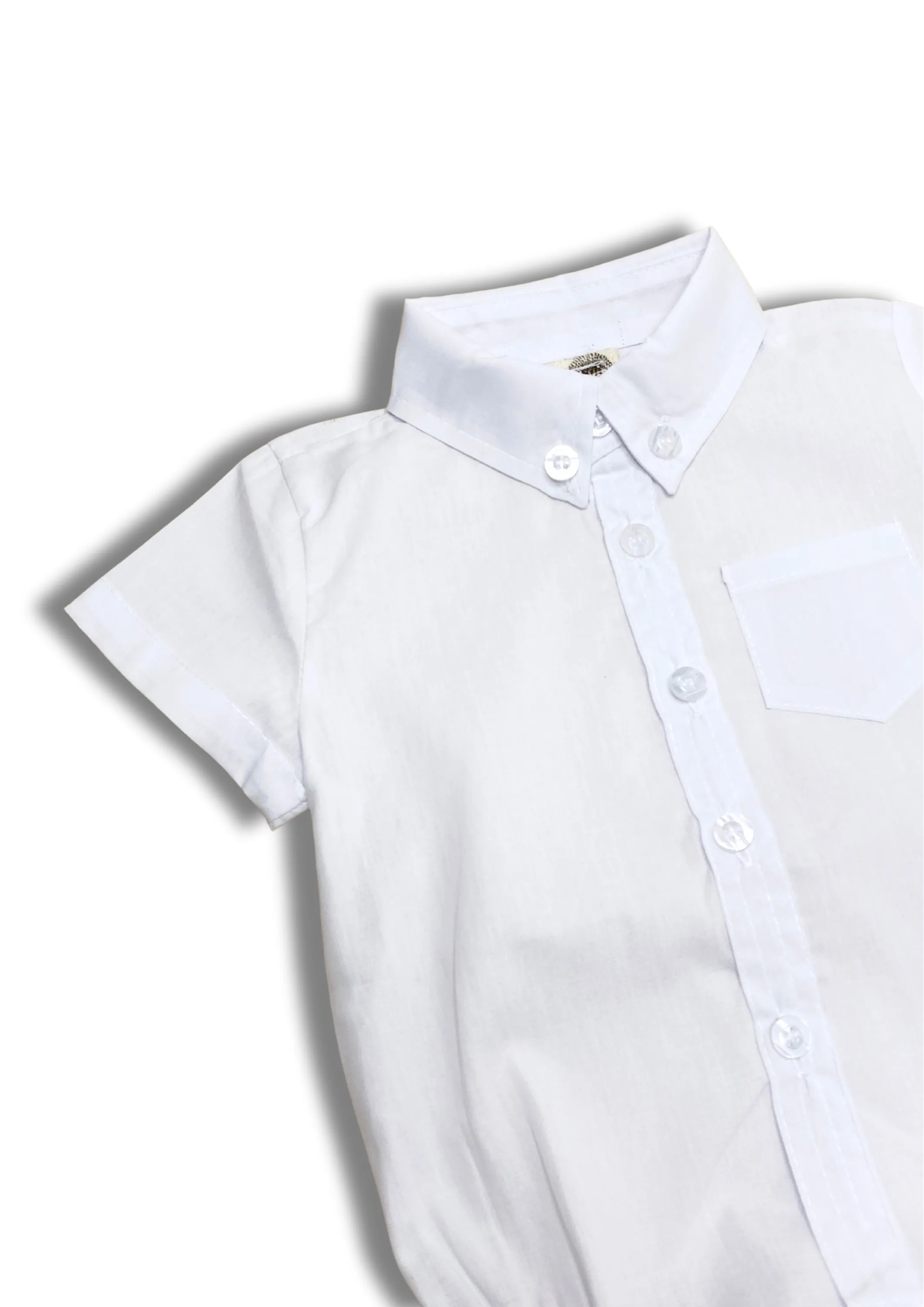 Classic Baby Shirt Bodysuit White