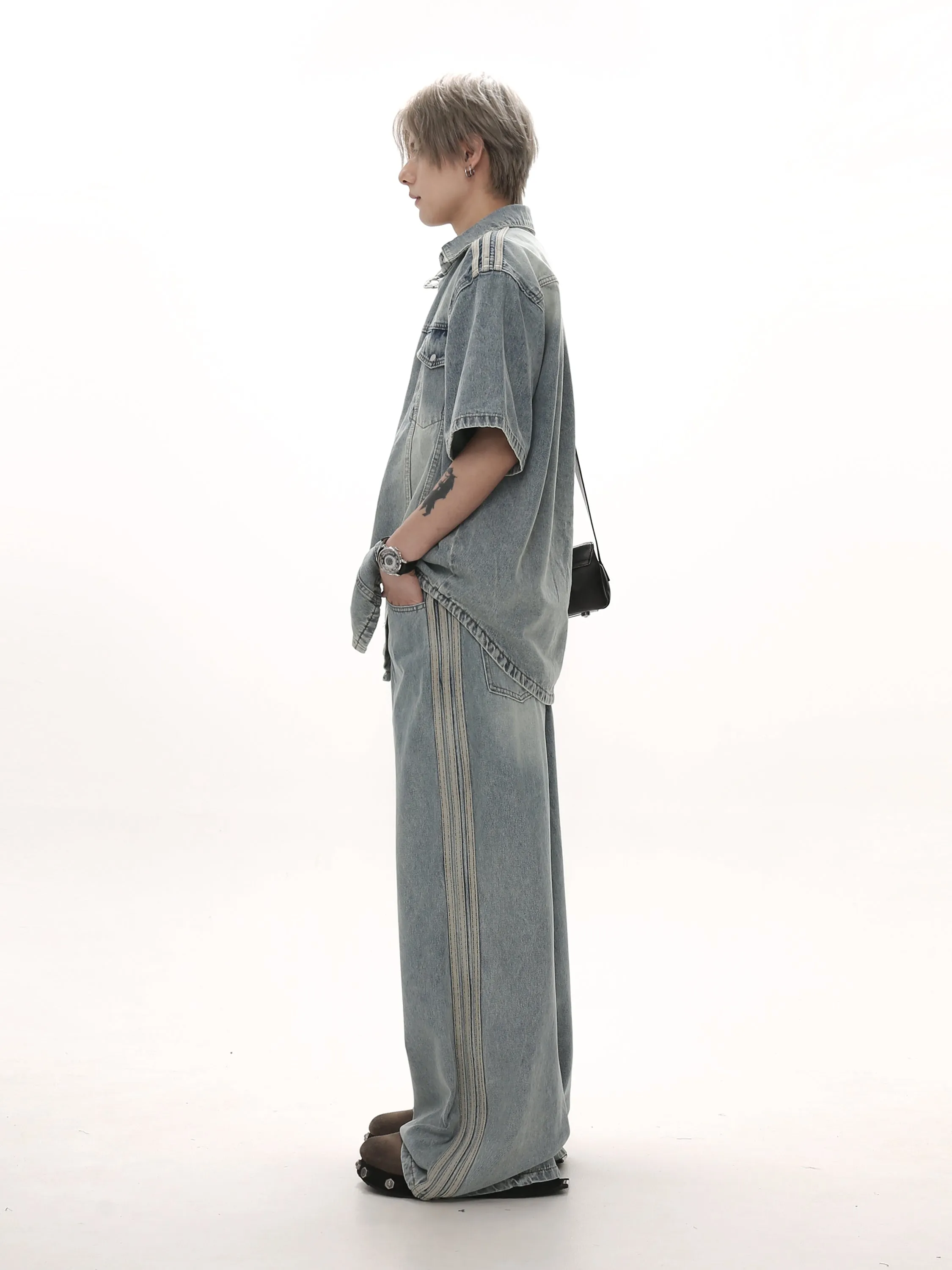 Classic Striped Jeans