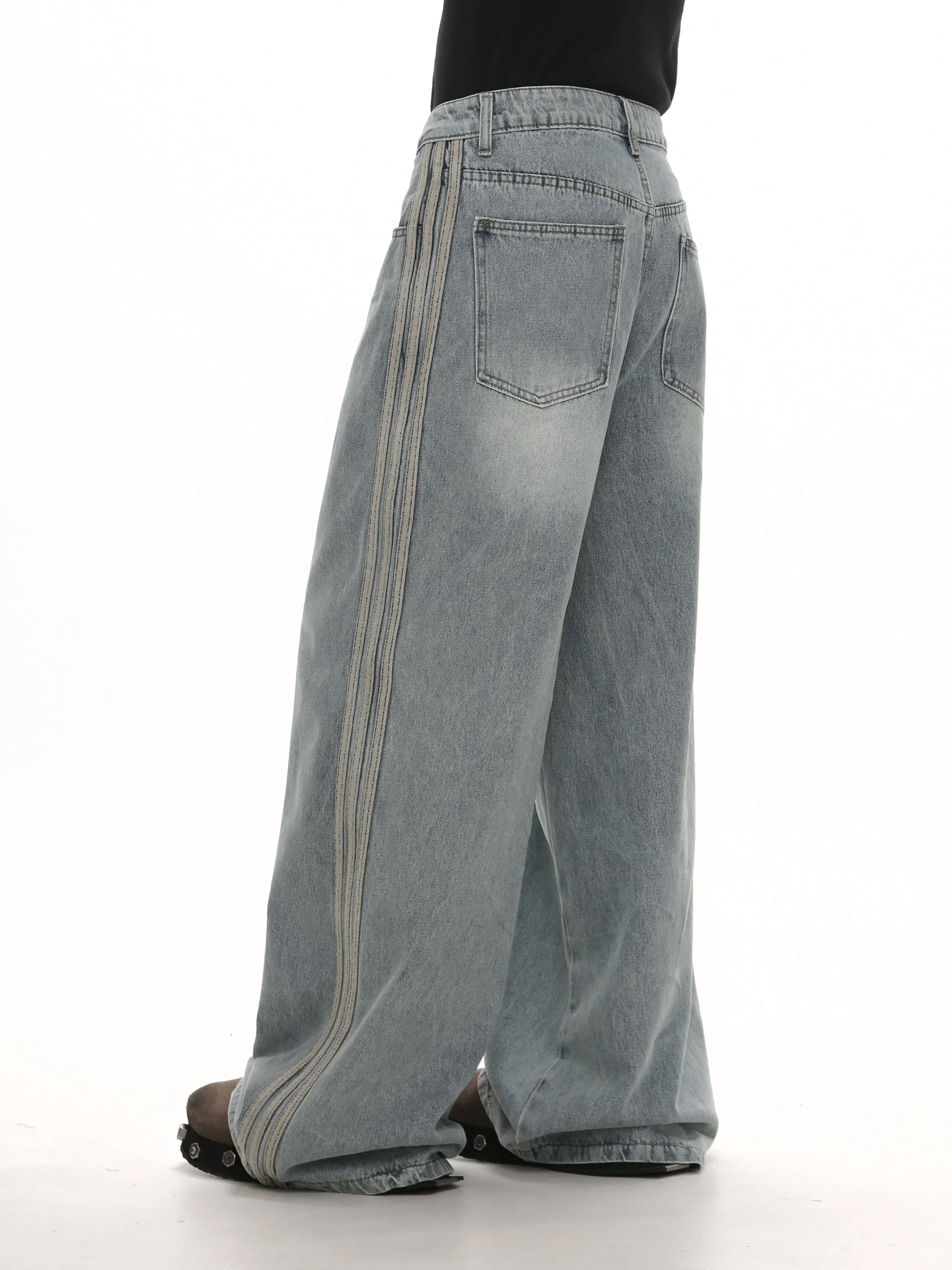 Classic Striped Jeans