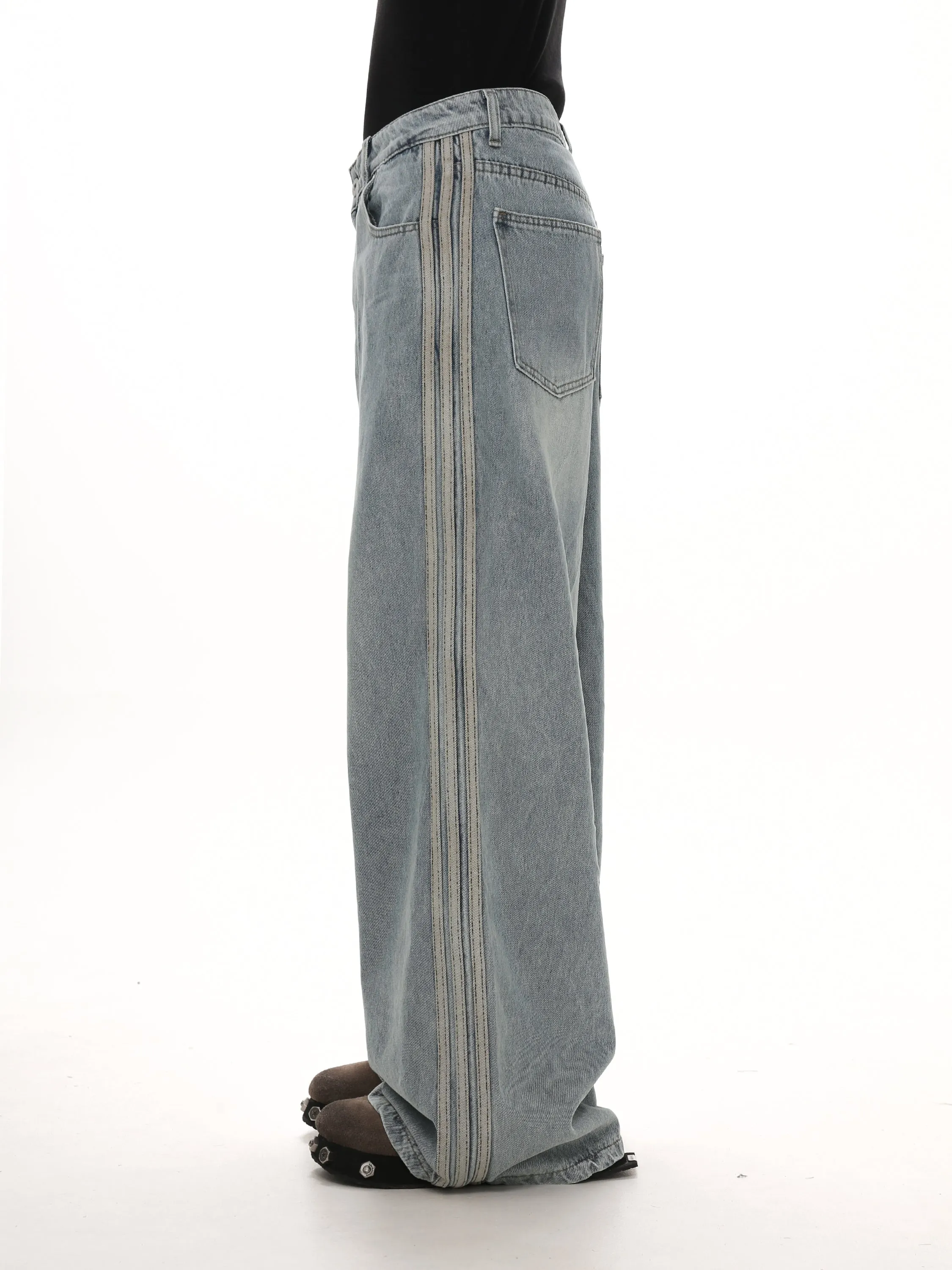 Classic Striped Jeans