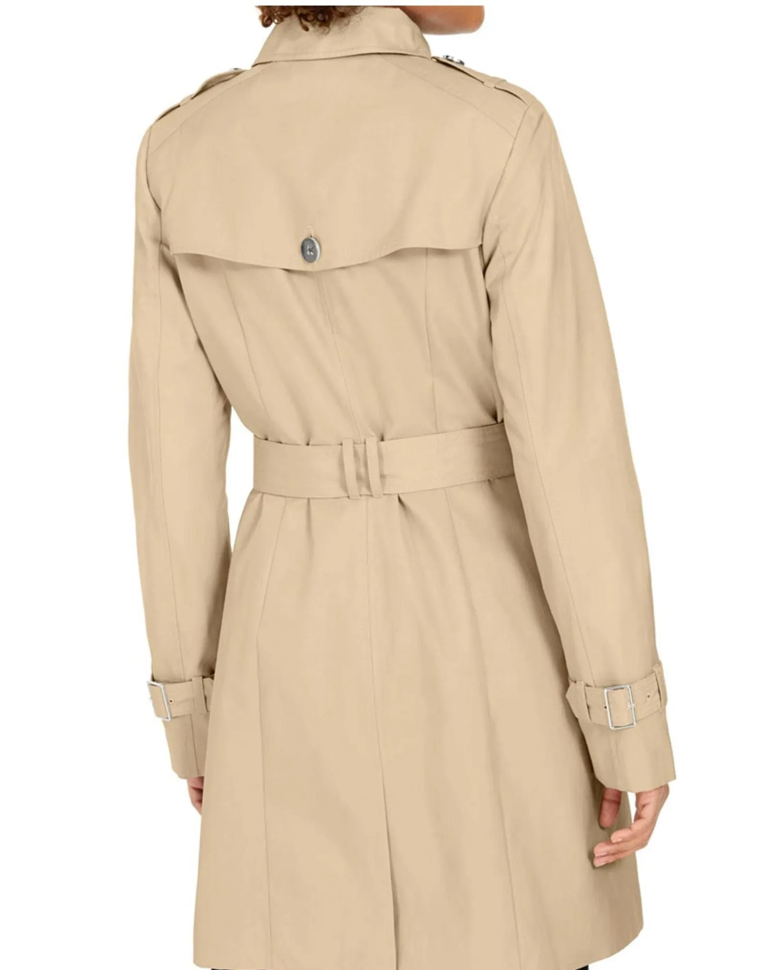 Cole Haan Hooded Belted Trench Coat