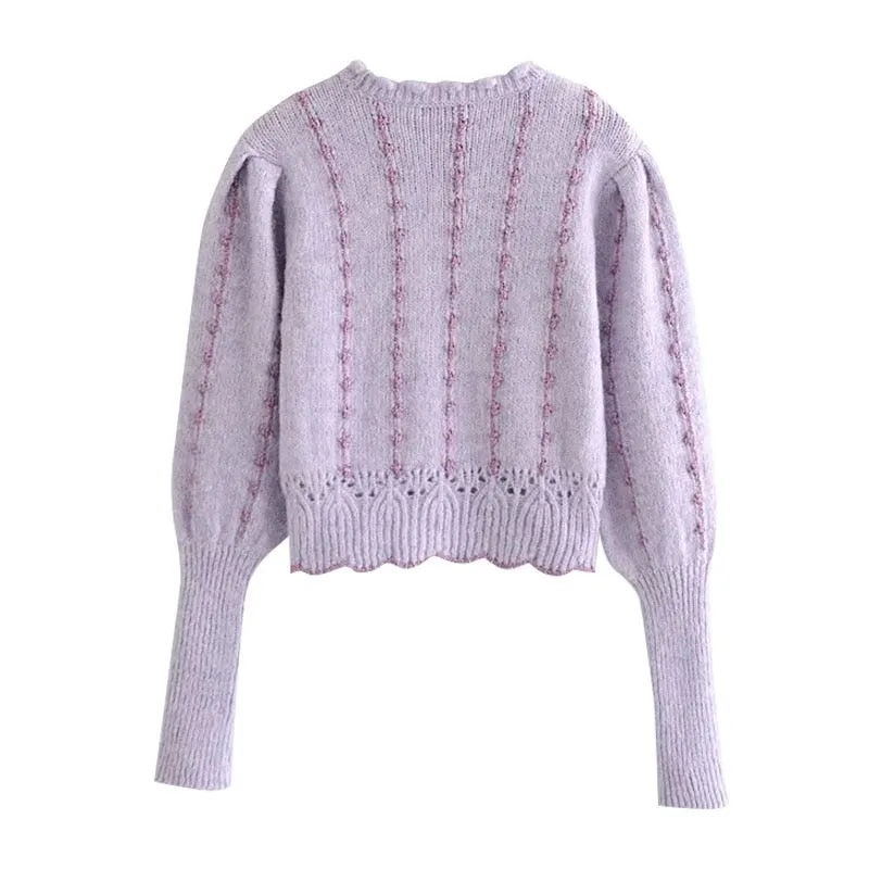 CROPPED KNIT SWEATER