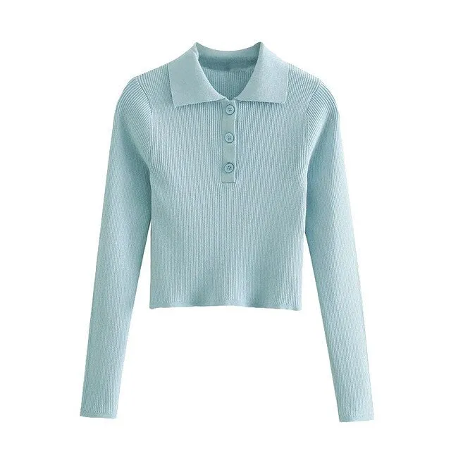 CROPPED KNITTED JUMPER