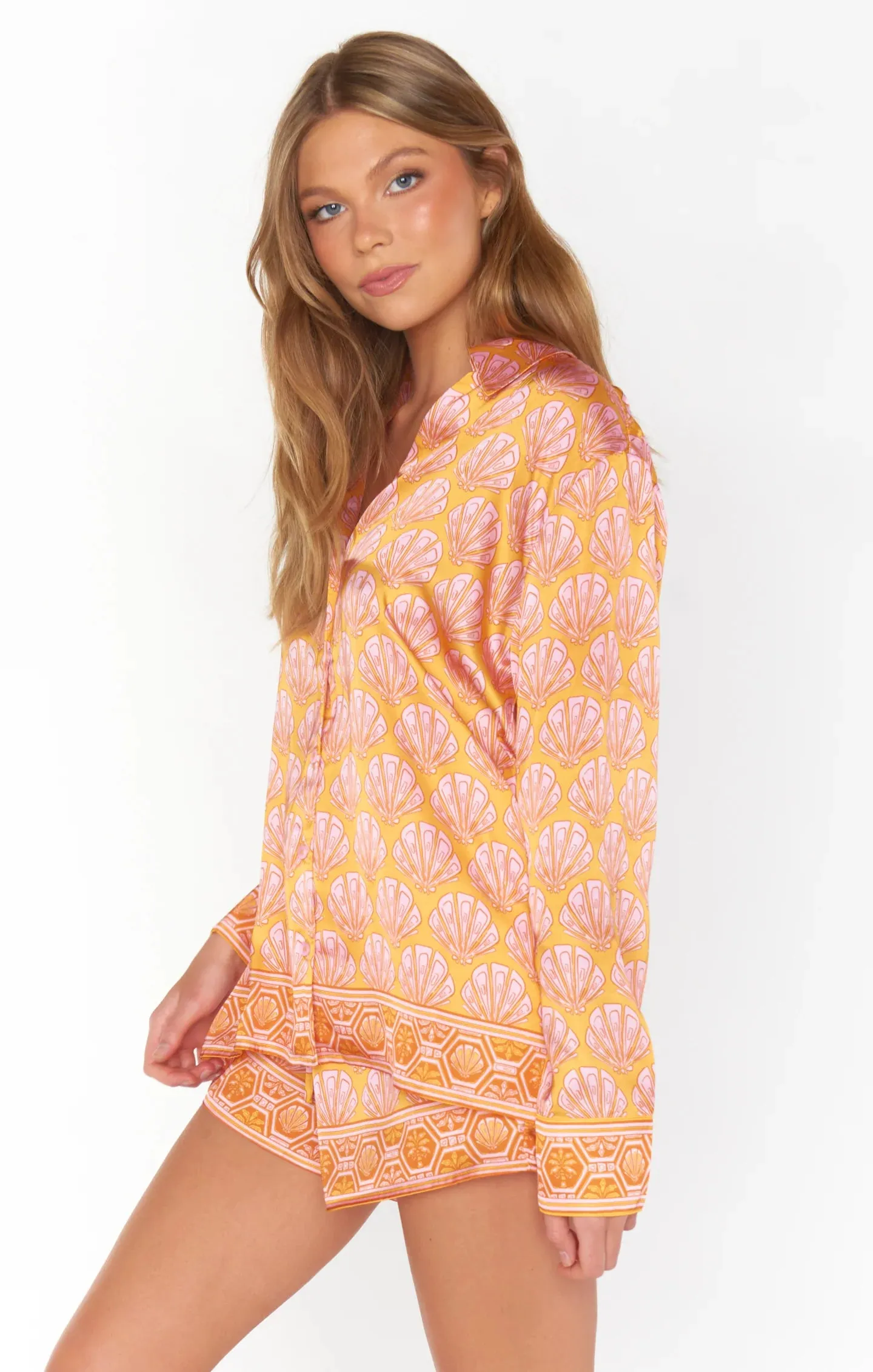 Early Riser PJ Shorts Set | Shells Silky