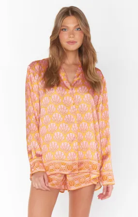 Early Riser PJ Shorts Set | Shells Silky