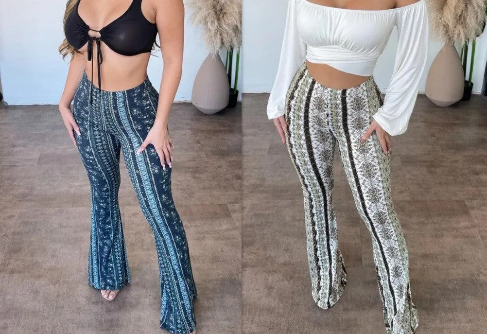 Elastic Tight Slim Sexy Print Trousers
