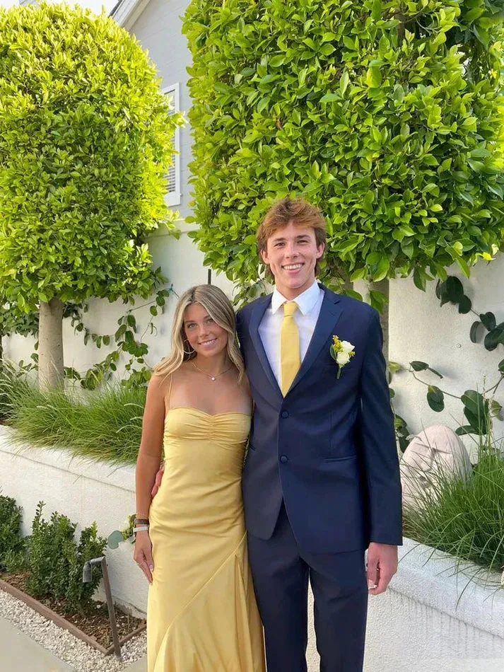 Elegant Formal Dress Gowns Evening Gowns Spaghetti Straps Long Prom Dress Charming Party Dress