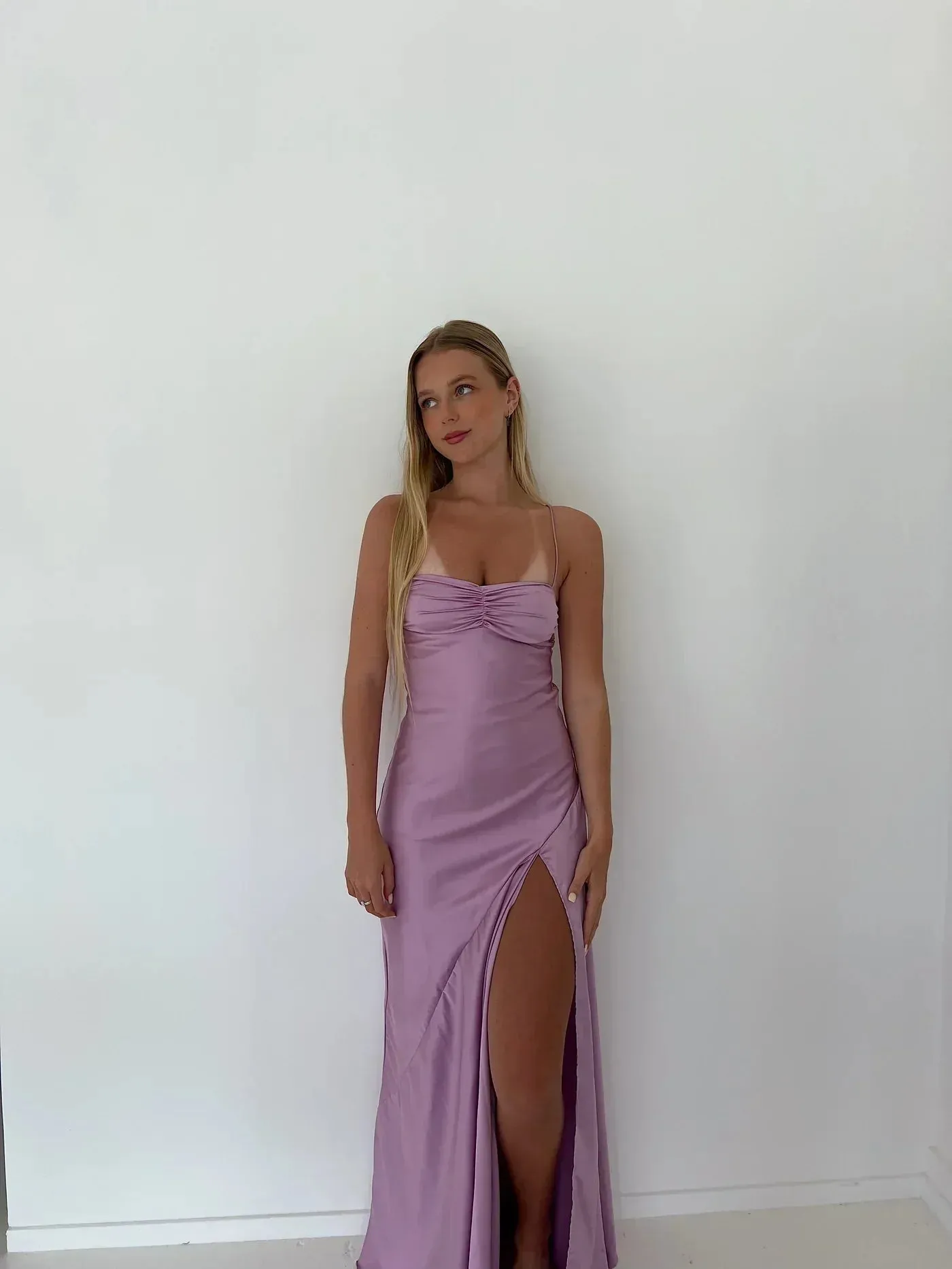 Elegant Formal Dress Gowns Evening Gowns Spaghetti Straps Long Prom Dress Charming Party Dress
