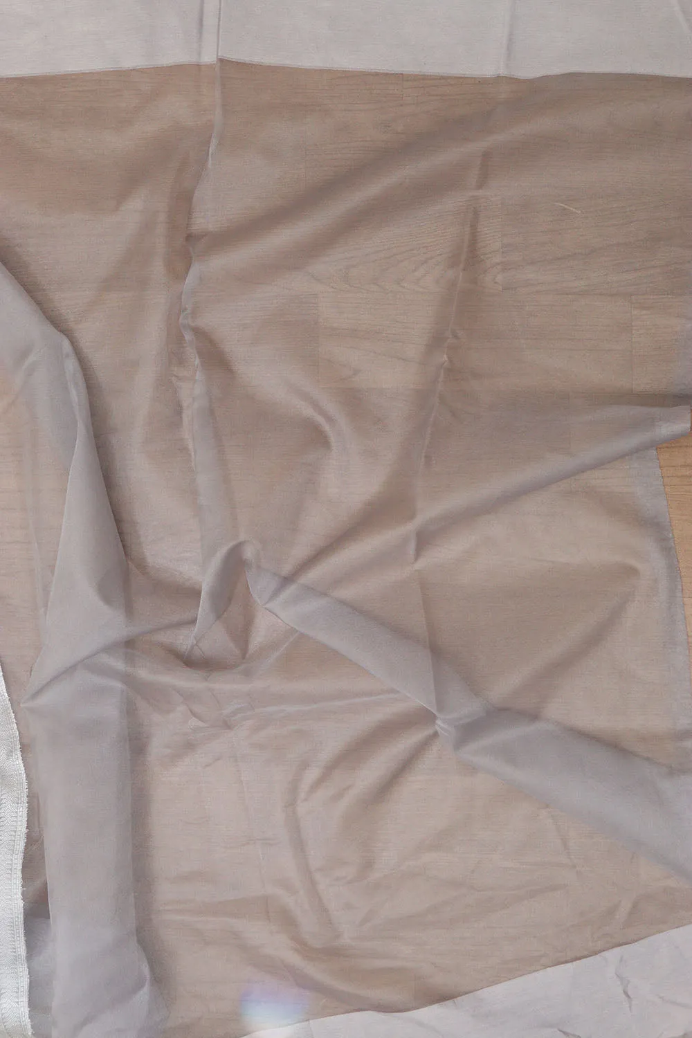 Elegant Grey Banarasi Organza Silk Sona Roopa Saree