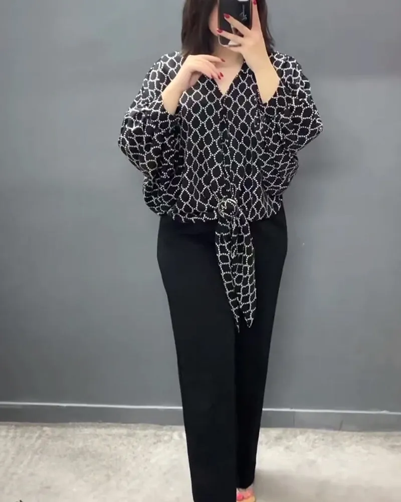 Fashion Loose Elegant Printed Shirt