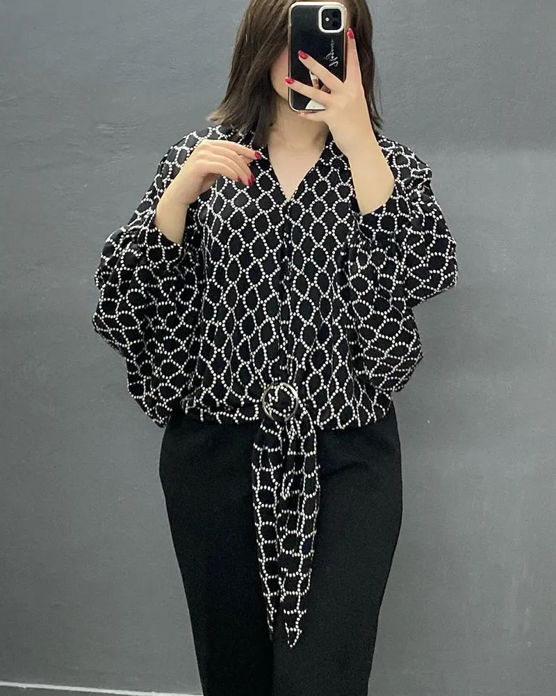 Fashion Loose Elegant Printed Shirt