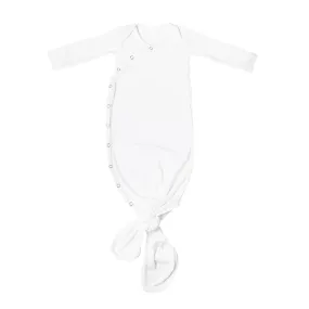 Knotted Gown in Dove by Copper Pearl (Newborn 0-4 months)