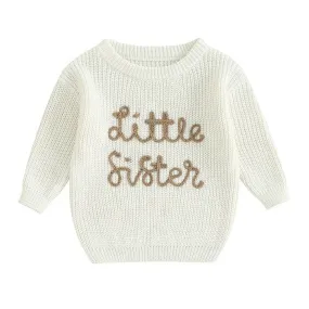 Little Sister Knitted Baby Sweater