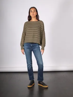 Loomed Boatneck Sweater in Loden by Planet