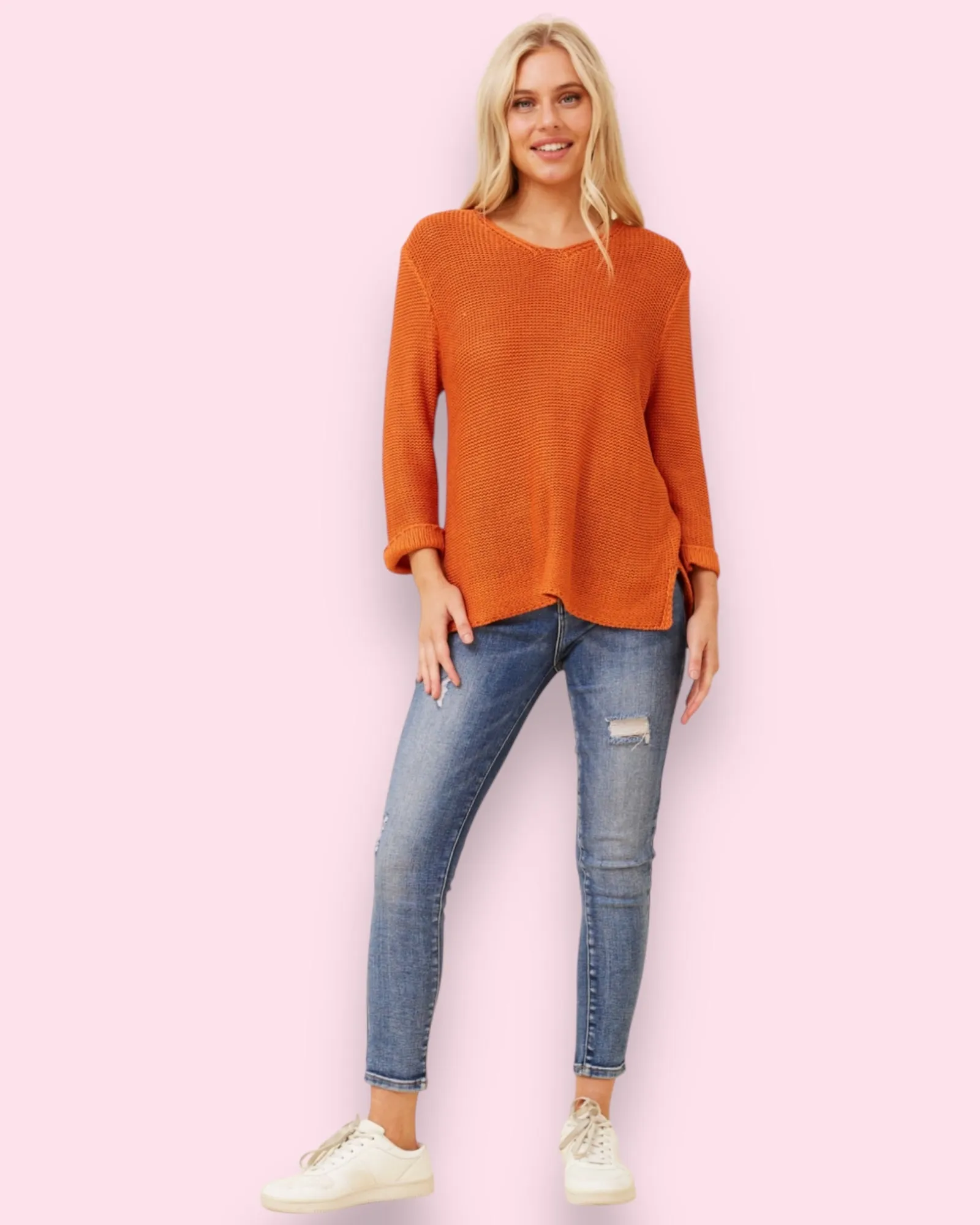 Maddie Knit - Burnt Sienna