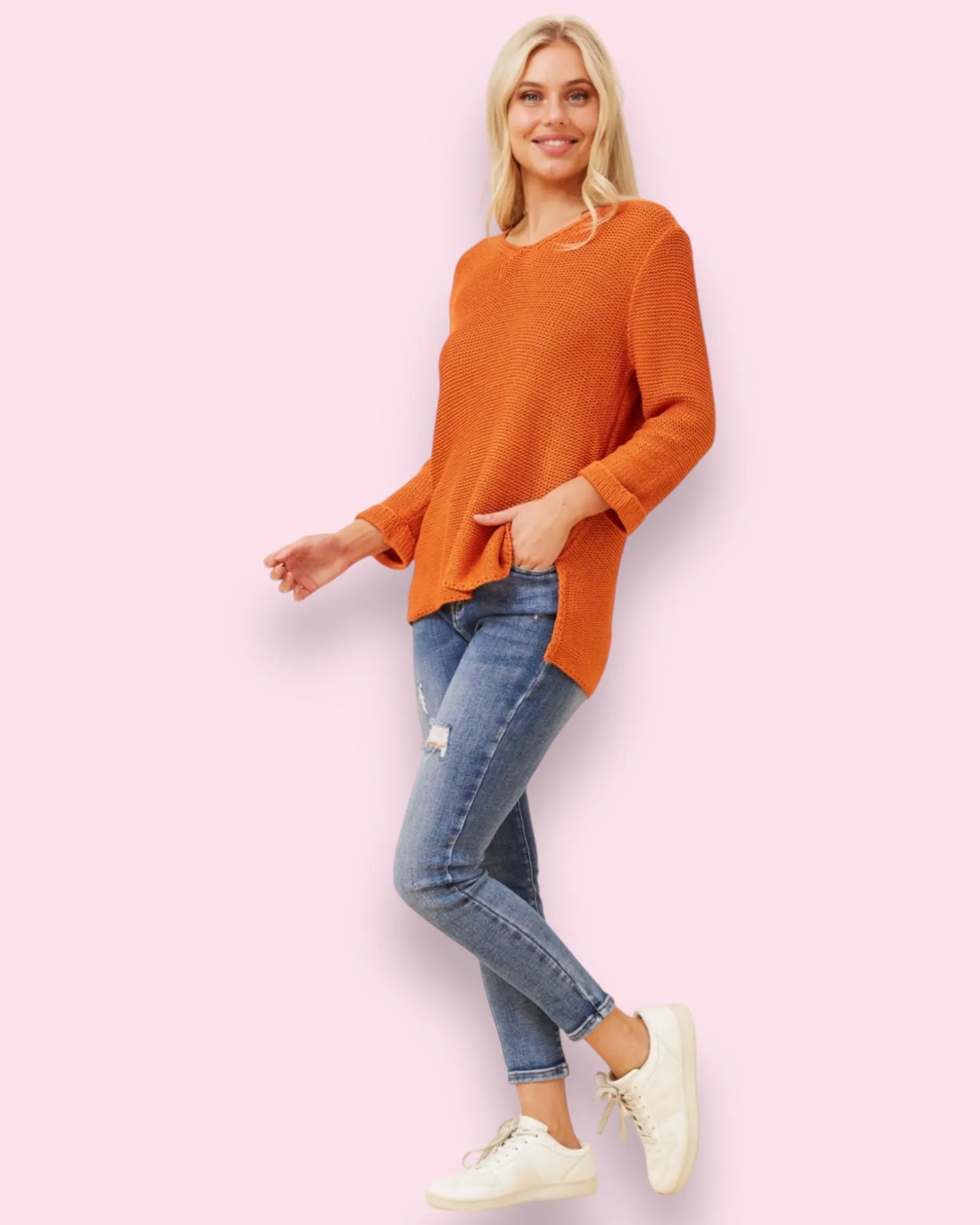 Maddie Knit - Burnt Sienna