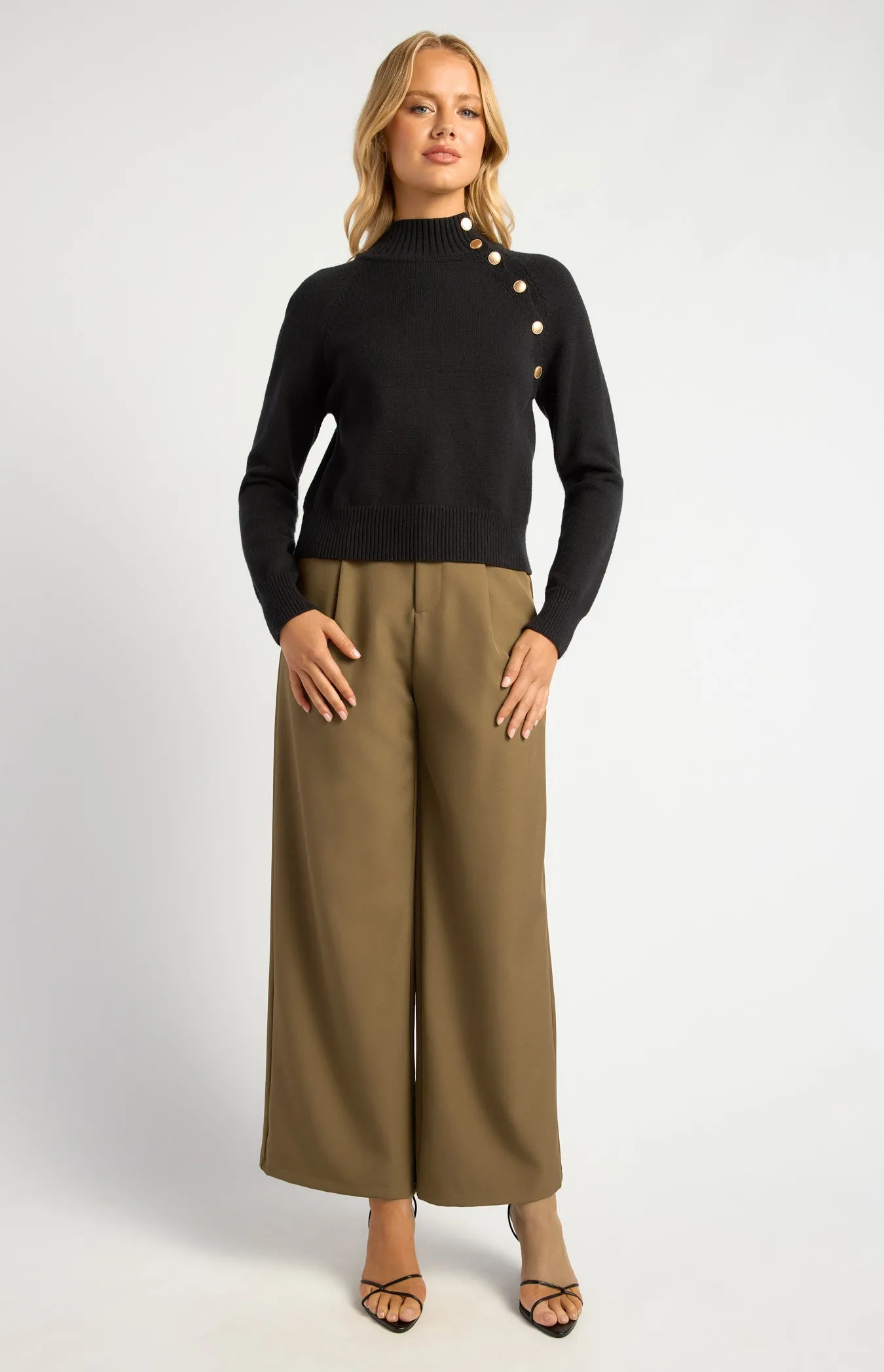 Maxwell Knit Jumper - Black