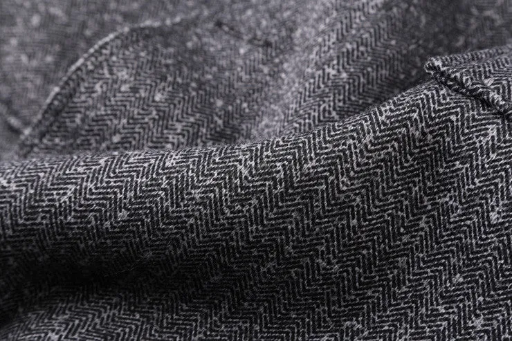 Men's Stylish Autumn Long Coat Of Artificial Wool