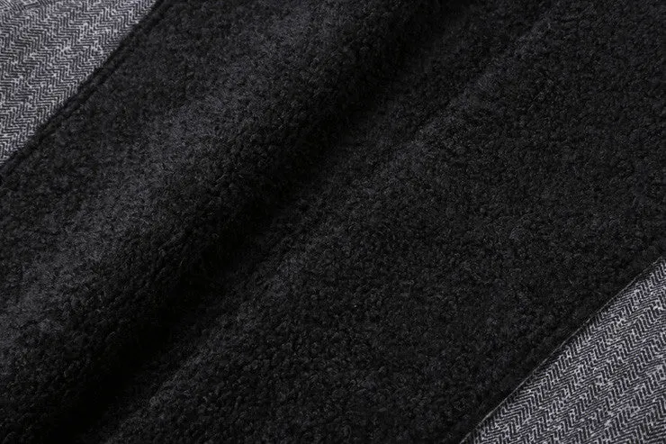 Men's Stylish Autumn Long Coat Of Artificial Wool