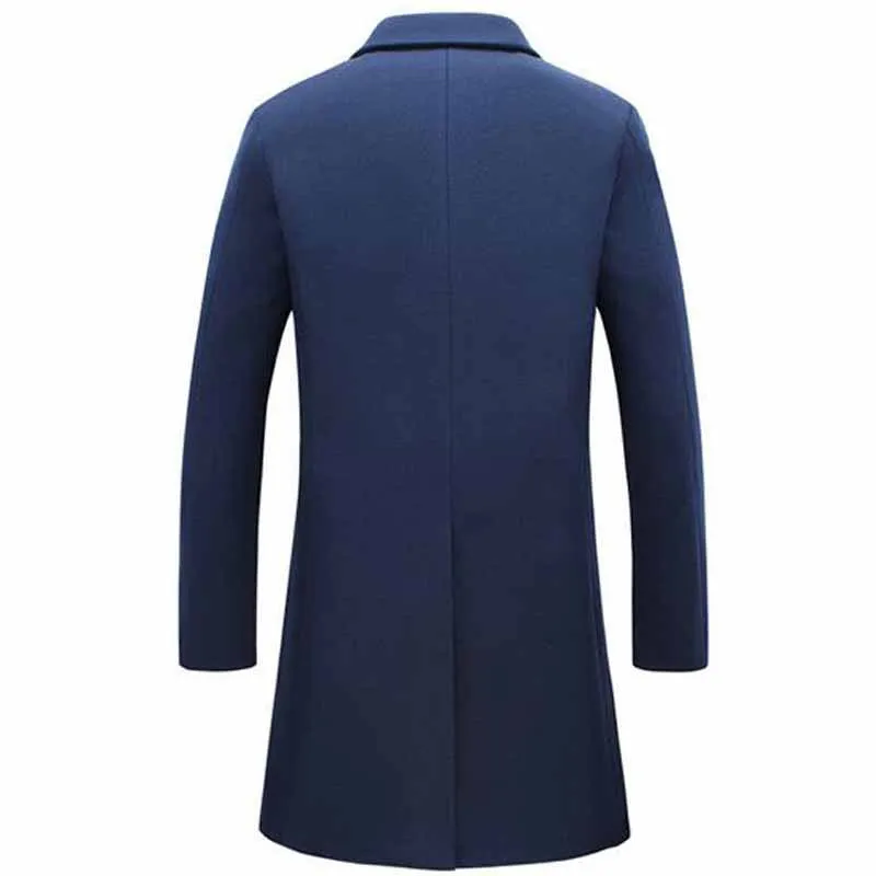 Men's Stylish Turn-Down Collar Warm Autumn / Winter Long Coat