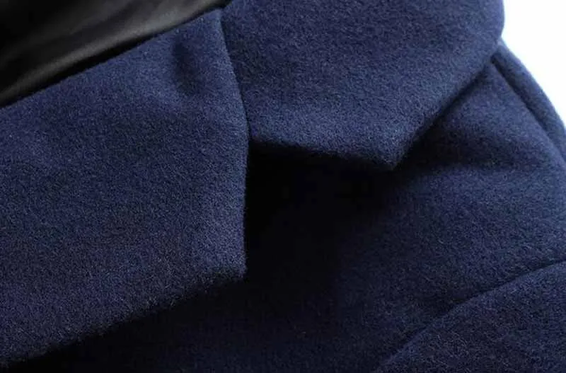 Men's Stylish Turn-Down Collar Warm Autumn / Winter Long Coat