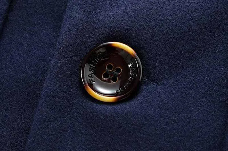 Men's Stylish Turn-Down Collar Warm Autumn / Winter Long Coat
