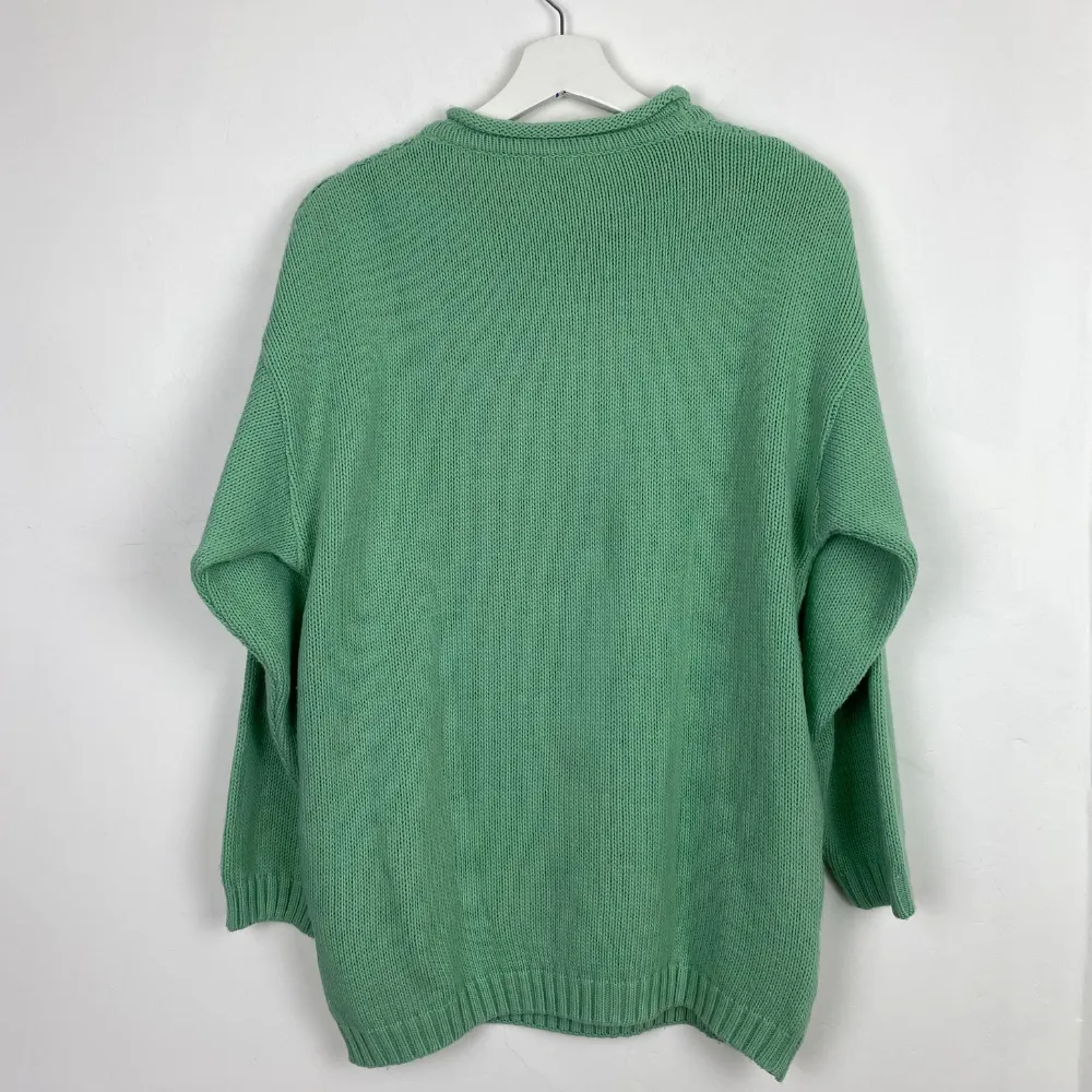 Mint Cable Knit Jumper - MEDIUM