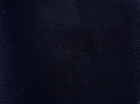 Navy Blue Plain 60 Grams Georgette Fabric (Wholesale)