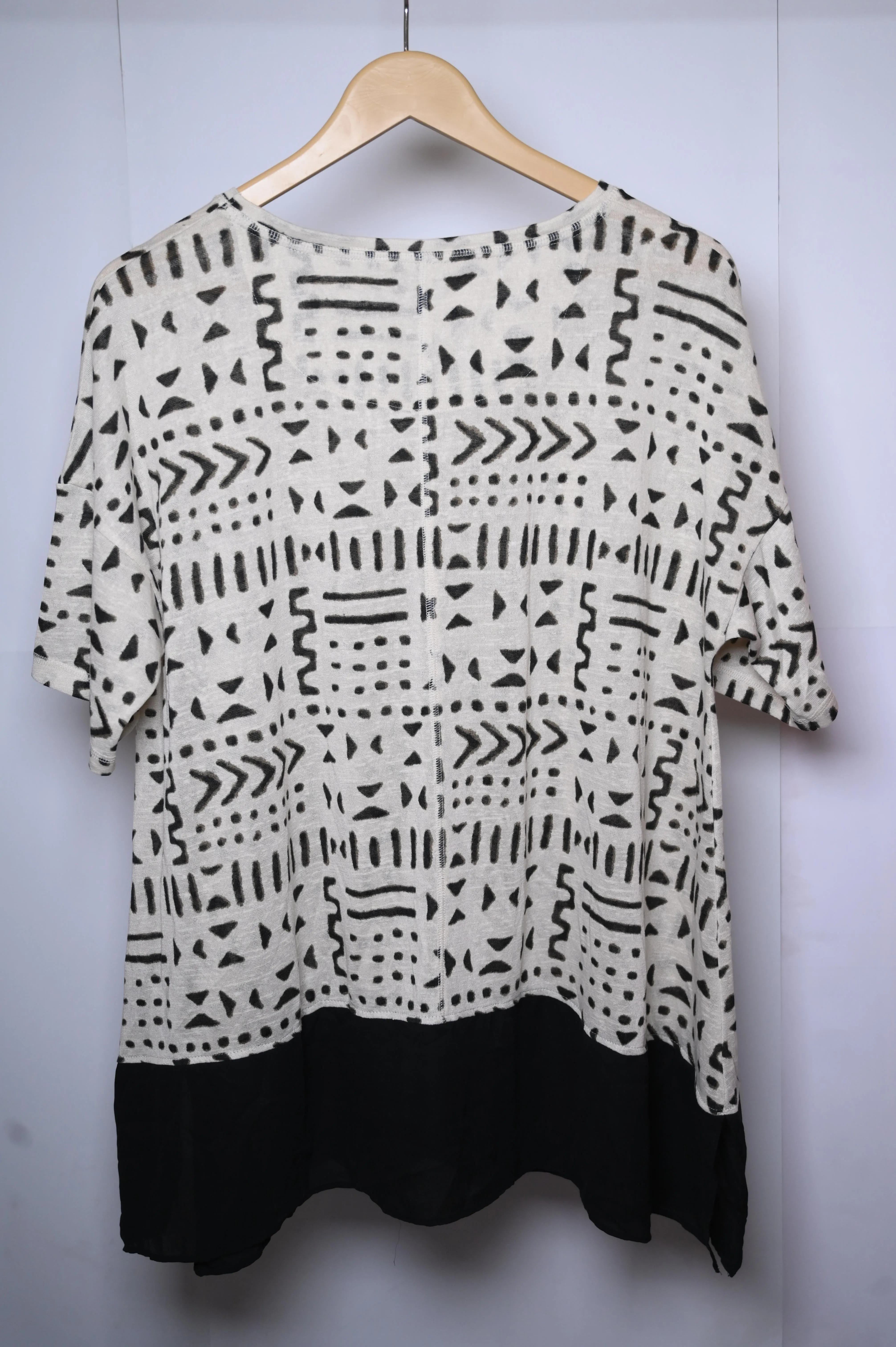 Next Cream and Black Winter Blouse