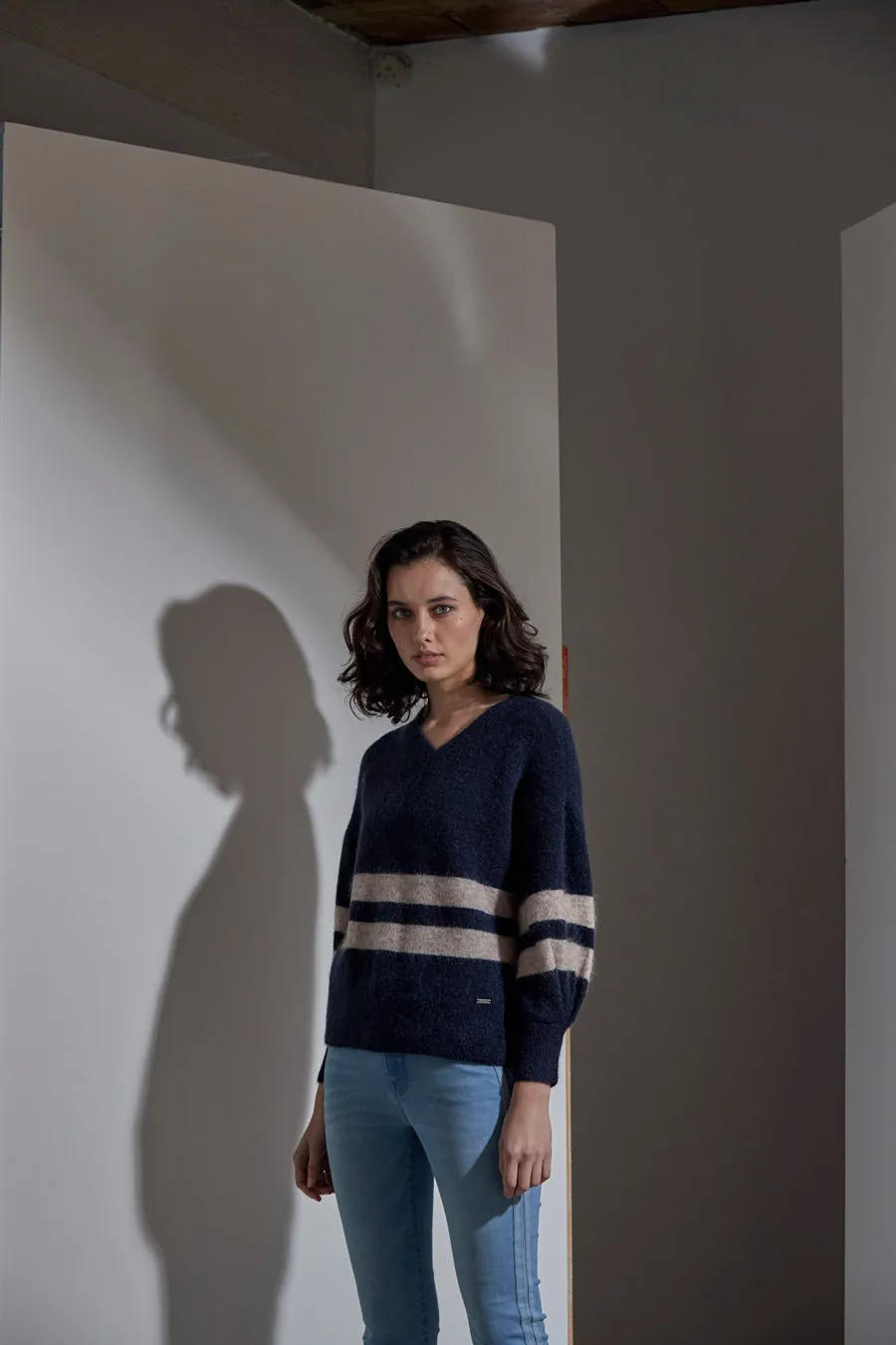Prince Sweater - Ink Stripe
