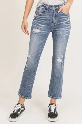 Risen Vintage Wash Straight Leg Jean - Medium Wash