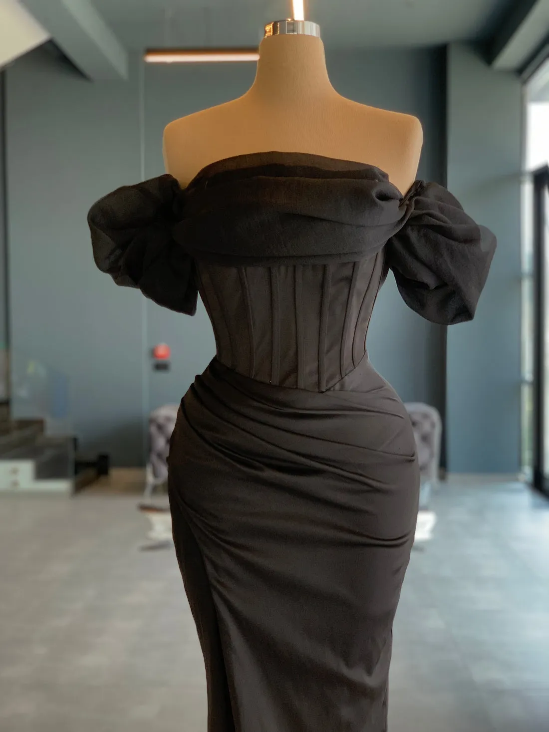 Seductive Black Evening Dress