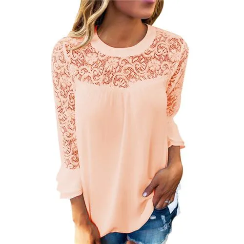 Spring Style Elegant Lace Blouse