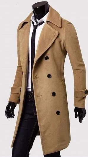 Stylish Long Overcoat Of Cotton