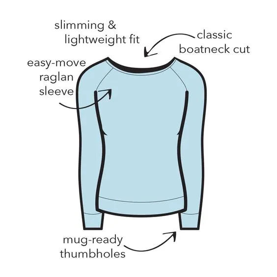 The Weekender Navy Thumbhole Top